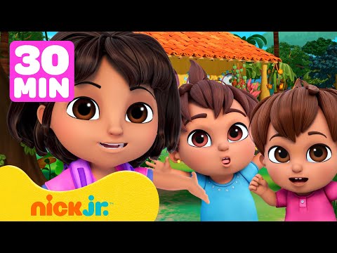 Capa de Dora | As Aventuras dos Bebês da Dora! 👶 30 Minutos | Nick Jr. em Português