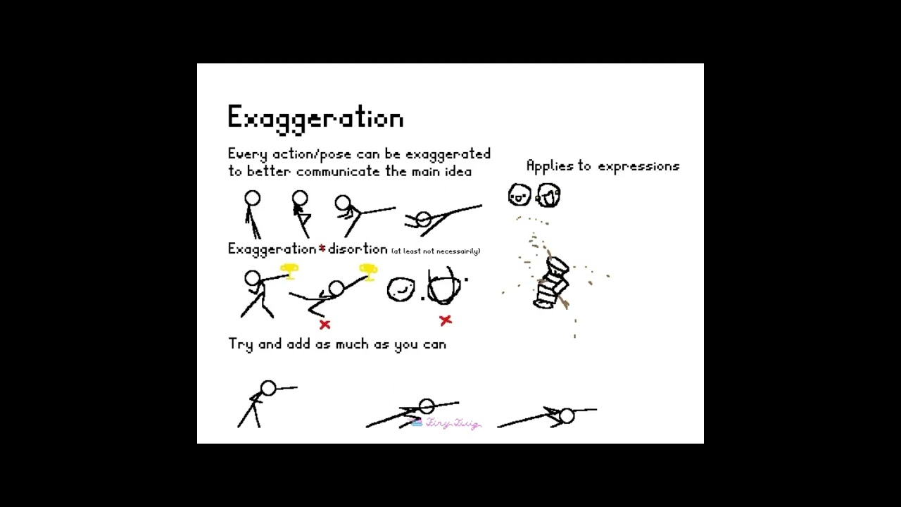 Exaggeration - The 12 Principles of Animation #animation