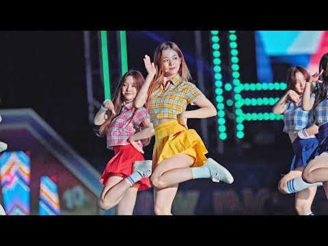 프로미스나인(fromis 9) - Oh (원곡 소녀시대)@180901 인천한류콘서트 [ Fancam/직캠] By TheGsd