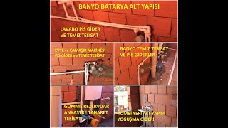 SIHHİ SU TESİSATI İNŞAAT ALT YAPI   / İŞÇİLİK KALİTESİNİ GÖREN ANLAR