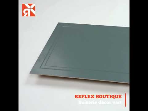 Carrelage mur Boiserie décor vert