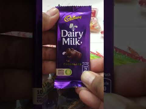 Cadbury Dairy Milk Chocolate Mini Pack Rs.10/- #ASMR #shorts