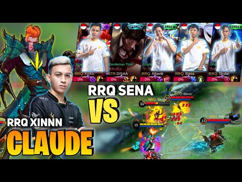 Claude RRQ XINNN Vs RRQ Sena ( Ranked Match gameplay ) - Mobile Legends