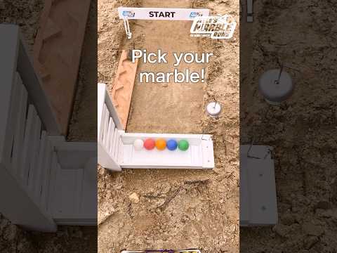 CRAZY Sand Marble Race with commentary! ⚪️🔴🟠🔵🟢 #marblesrace