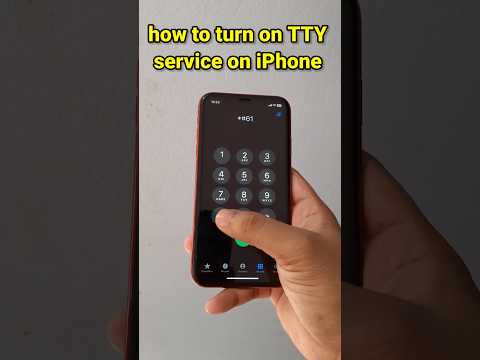 How to turn on TTY service on iPhone,  #iPhoneSettings #TTYService #Accessibility #shorts