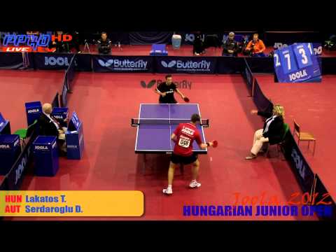 Joola Hungarian 2012 - Boys Singles Lakatos T. vs. Serdaroglu D.