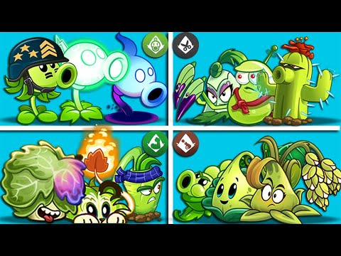 PvZ 2 Team Plant Vs Team Plant -  4 Super Team  -Which Team Wins?