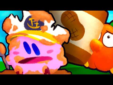 Beating Kirby but I have to eat A LOT of Peanut Butter..