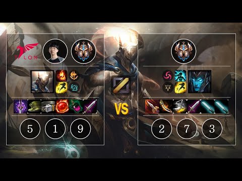 TLN River Pantheon vs Kalista Mid - KR Patch 10.12