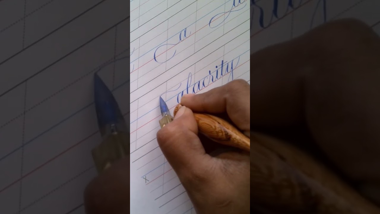 Learn to flourish! Read the description! #shorts #ashortaday #calligraphy #copperplatecalligraphy