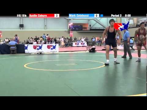 University Nat`ls FS  84 KG / 185 lbs: Austin Coburn vs. Mark Colabucci