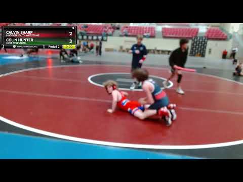 110-117 Lbs Round 2 - Calvin Sharp, Madison Youth Wrestling Vs Colin Hunter, CORE Wrestling 0d08