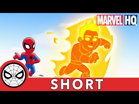 Spidey & Human Torch Collab! | Marvel Super Hero Adventures - It's Too Darn Hot