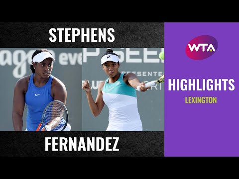Теннис Sloane Stephens vs. Leylah Fernandez | 2020 Lexington First Round | WTA Highlights