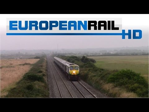 Iarnród Éireann Irish Rail 201 loco 215 + Belmond Grand Hibernian  Mk3 set passes Mosney