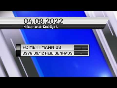 FC Mettmann 08 - SSVG 09/​12 Heiligenhaus - Meisterschaftsspiel Kreisliga A - Highlights