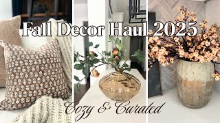 FALL DECOR HAUL 2025 | AFFORDABLE CURATED FALL DECOR | FALL STYLING TIPS