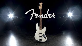 Video thumbnail for Fender Player Jazz Bass PF, Polar White | Gear4music demo by Gear4music Guitars