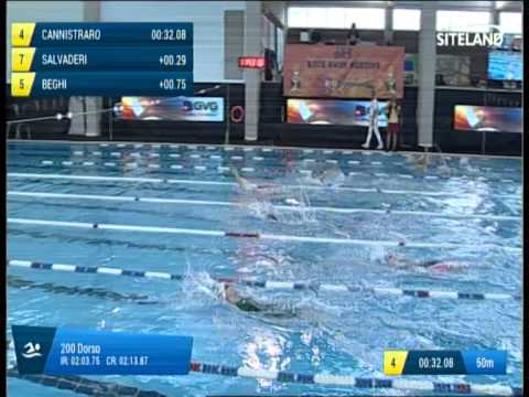 Serie 1 dei 200 Dorso  Assoluti F Agonisti - 7° Trofeo SOGEIS Montichiari