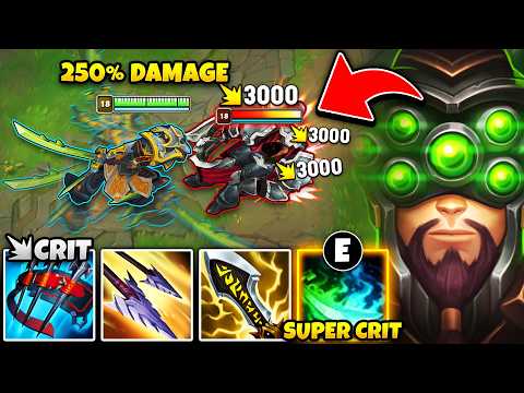 RIOT BROKE MASTER YI WITH TRUE DAMAGE CRITS! (250% CRIT DAMAGE WTF?)