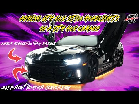 Installing 6th Gen Style LED Headlights on a 2010-2015 Camaro | @AutoAddictUSA