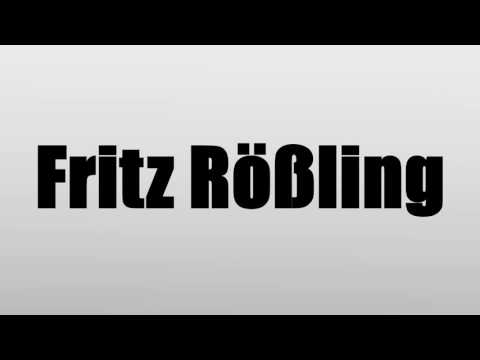 Fritz Rößling