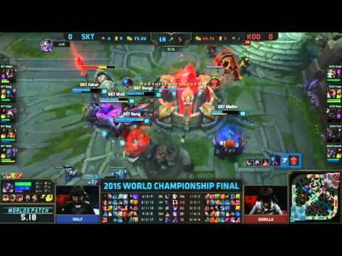 SKT vs KOO Last Teamfight Game End Game 1 | 10.31.2015