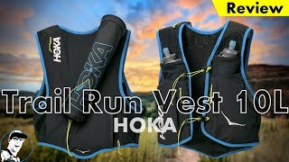 My New Ultra Pack with an Integrated Pole Quiver // Hoka Trail Run Vest 10L Review