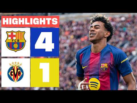 FC BARCELONA 4 - 1 VILLARREAL CF | RESUMEN LALIGA EA SPORTS