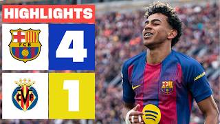 FC BARCELONA 4 - 1 VILLARREAL CF | HIGHLIGHTS LALIGA EA SPORTS