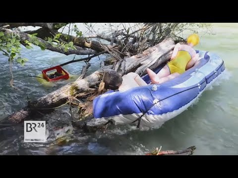 Inflatable boat rides on the Isar | Evening news | BR24