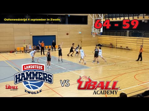 Landstede Hammers U 16 - UBALL Academy U16 - 4 september 2022