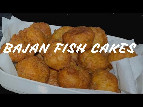 Making Bajan Fish cakes (fritters)