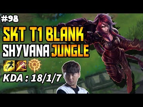 SKT T1 Blank Shyvana vs Elise Jungle - Korea Challenger S8