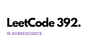 Download the video "Is Subsequence - LeetCode 392 - JavaScript"