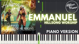 EMMANUEL (Hillsong Worship) | Piano Version TUTORIAL
