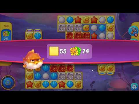 Fishdom 746 Hard Level - NO BooSTERS