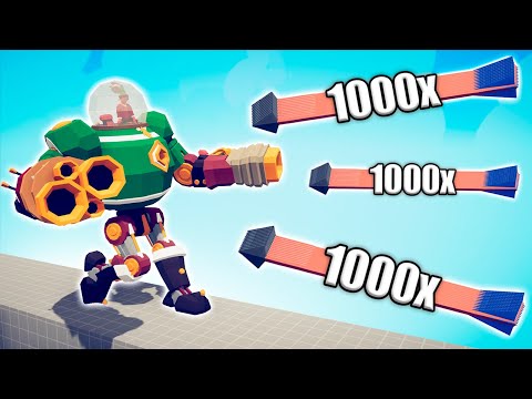 JOLLY-BOT vs 1000x OVERPOWERED UNITS - TABS | Totally Accurate Battle Simulator 2024