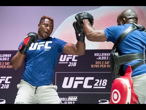 UFC 218: Francis Ngannou Open Workout (Complete) - MMA Fighting