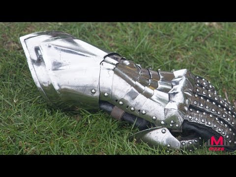 Where does the saying  throw down the gauntlet  come from?