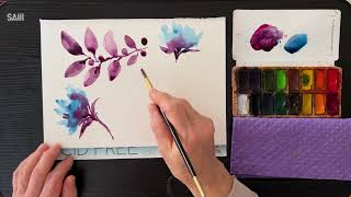 How to Paint a Beautiful Loose Watercolor - Wet in Wet Florals