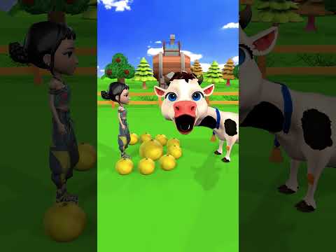Zoey & Cow So Funny 🤣Lemon🍋6 #animalscartoon #funnyanimals #scaryteacher3d #shorts