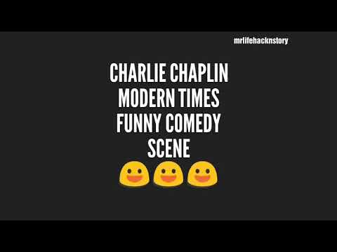 Charlie Chaplin Modern Times Comedy Scene | Funny Moments On Movie Modern Times | Charlie Chaplin