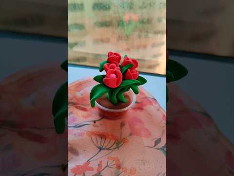 foam clay flower❤️🌹/#diy #shorts #claycraft /sc studio
