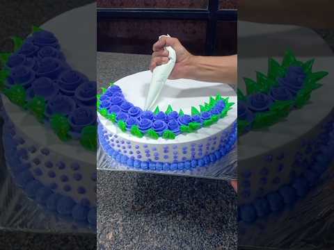 blueberry cake design #shorts #trending #cake #viral #design