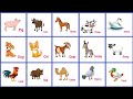 Learn Domestic animals name | Learn Animal Domestic