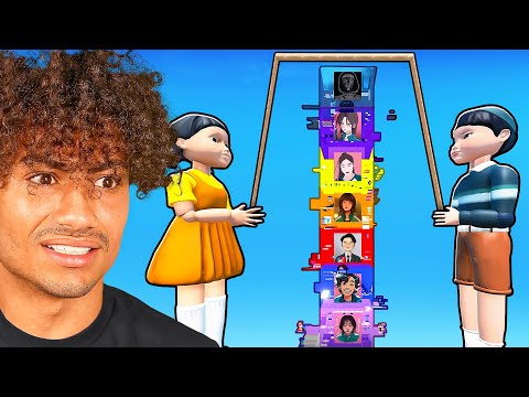 Finishing CRAZY SQUID Game Troll Tower!