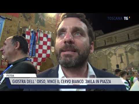 2022-07-26 PISTOIA - GIOSTRA DELL'ORSO, VINCE IL CERVO BIANCO. 3MILA IN PIAZZA