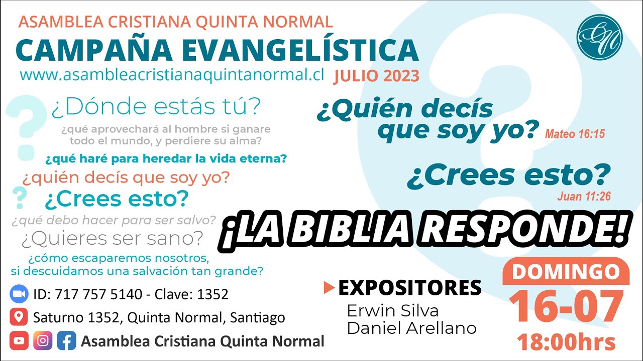 La Biblia Responde - Campaña Evangelística 16/07/2023 | Erwin Silva - Daniel Arellano