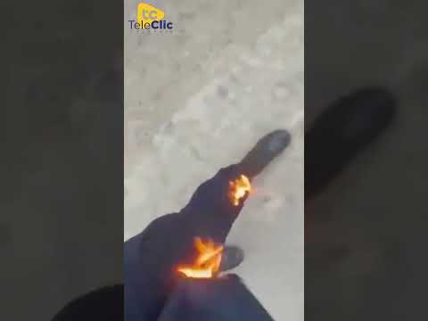 Un operativo de control terminó en viol3ncia: motociclista habría at@cado con fu3go a agente